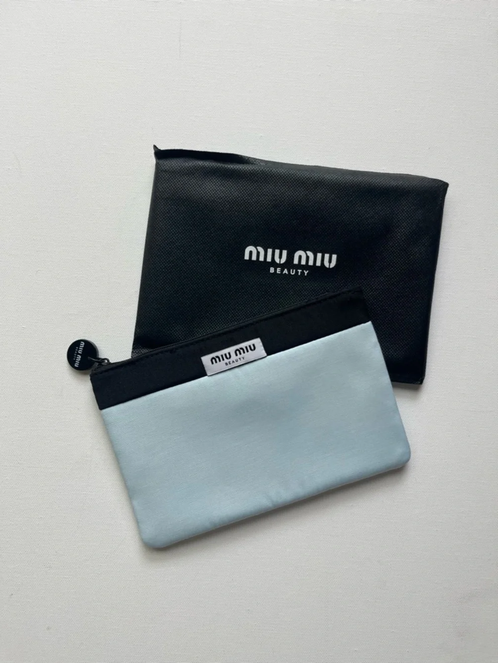 Miu Miu Blue Makeup Bag